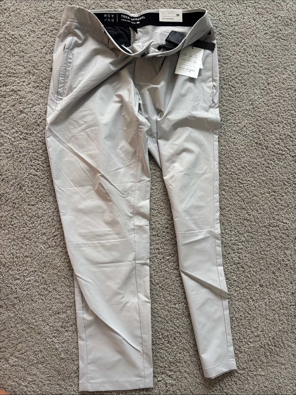 Men’s Light Gray Performance Chinos